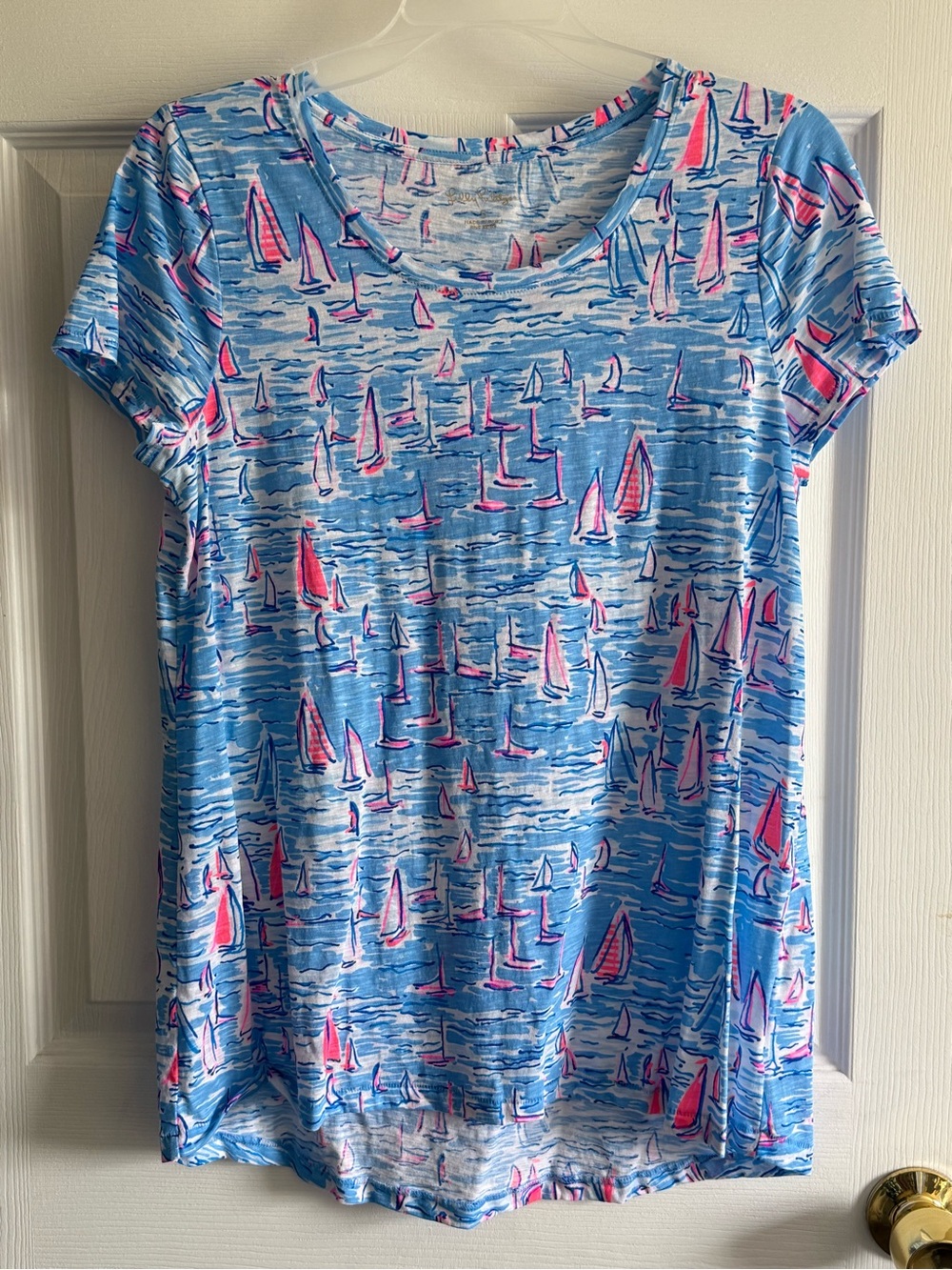 Lilly Pulitzer Boatylicious Etta Scoop Neck Tee